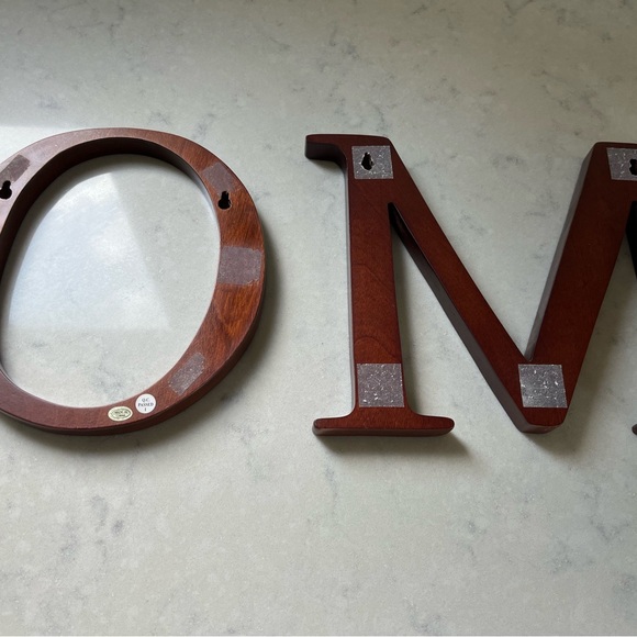 Pottery Barn Kids Mahogany Finish Wooden Letters              T-H-O-M-A-S - Picture 7 of 12